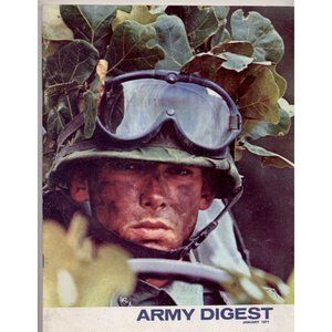 VINTAGE 50-YEAR-OLD VIETNAM-ERA ARMY DIGEST, JAN. 1970, Virginia Wood pinup!